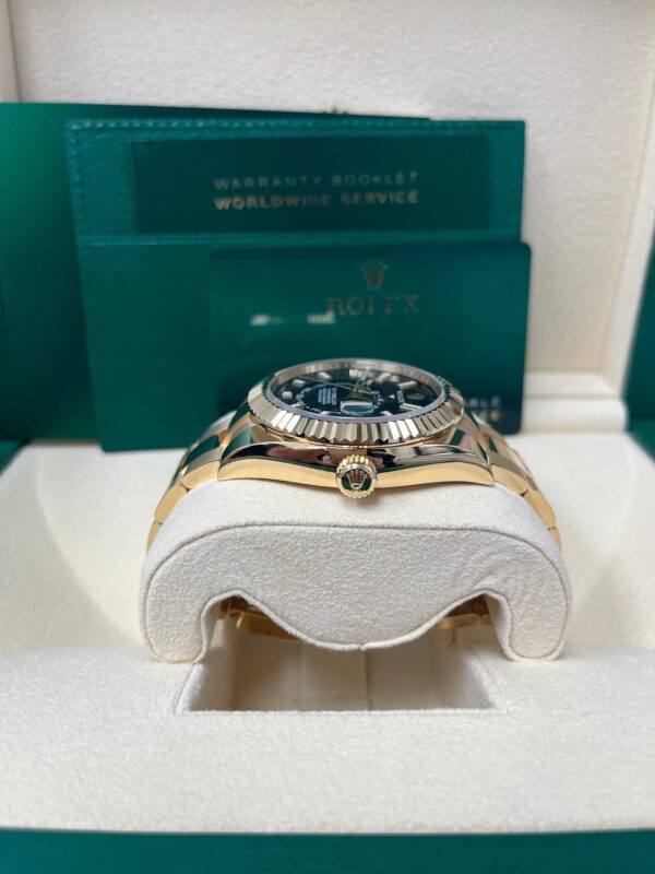 Rolex Yellow Gold Sky-Dweller Watch - Black Index Dial - Oyster Bracelet (Ref# 326938) - Image 4