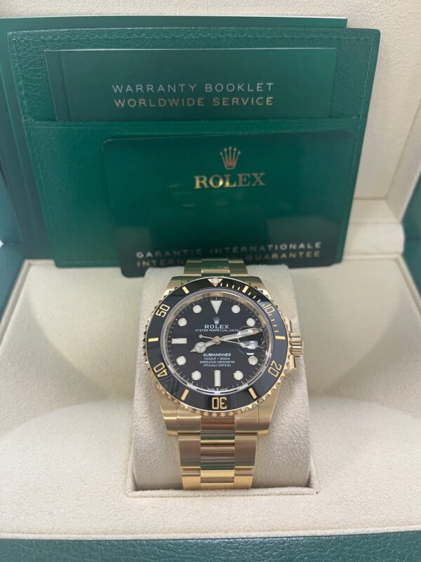 Rolex Yellow Gold Submariner Date Watch - Black Dial (Ref # 126618LN) - Image 3