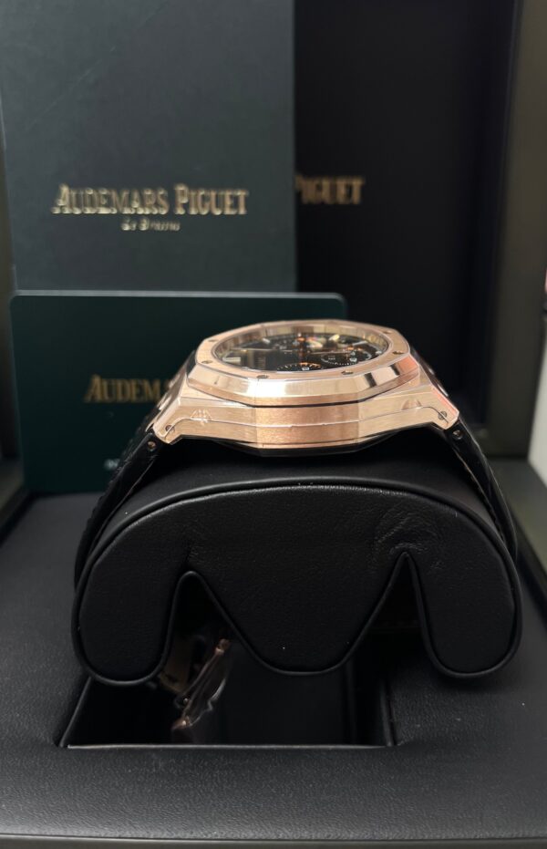 Audemars Piguet ROYAL OAK SELFWINDING CHRONOGRAPH “50TH ANNIVERSARY” Black Dial Black alligator strap 26240OR.OO.D002CR.01 - Image 5