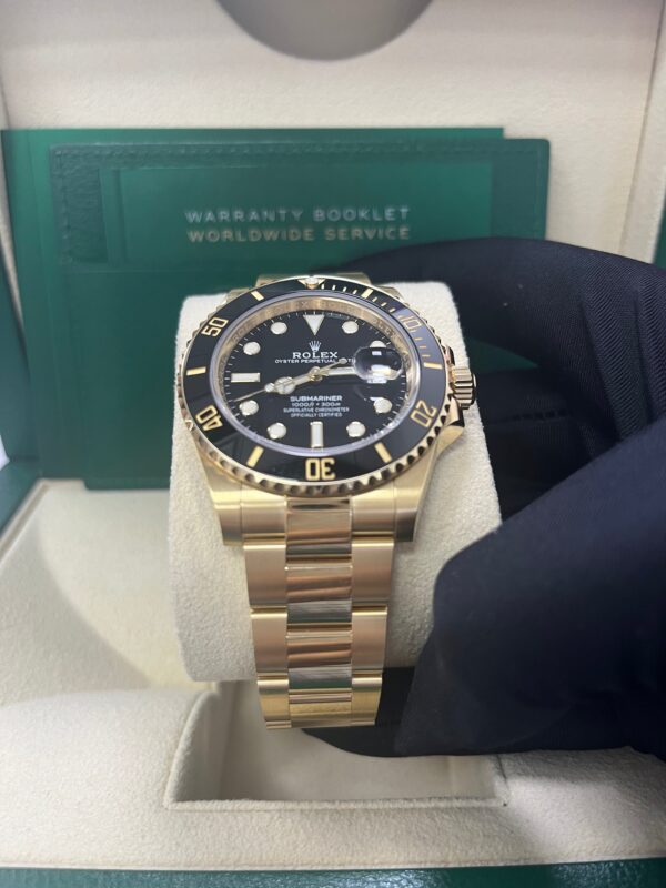 Rolex Yellow Gold Submariner Date Watch - Black Dial (Ref # 126618LN) - Image 8