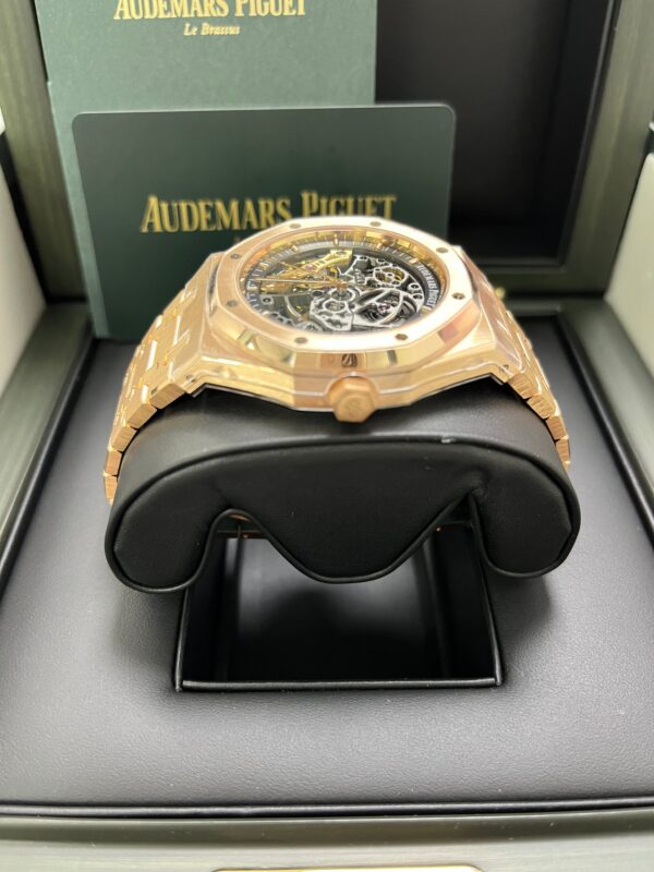 Audemars Piguet Royal Oak Rose Gold 41mm Double Balance Wheel Openwork Skeleton (Ref # 15407OR.OO.1220OR.01) - Image 8