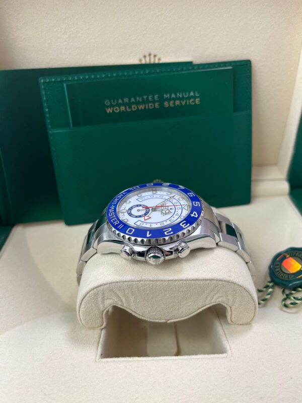 Rolex Yacht-Master II Stainless Steel - Matte White Mercedes Dial (Ref# 116680) - Image 6