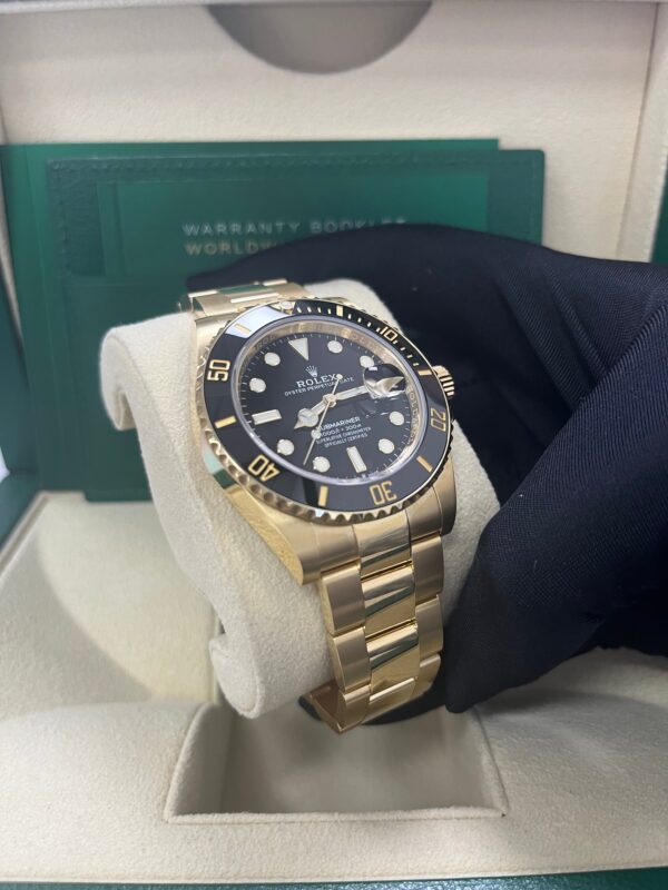 Rolex Yellow Gold Submariner Date Watch - Black Dial (Ref # 126618LN) - Image 9