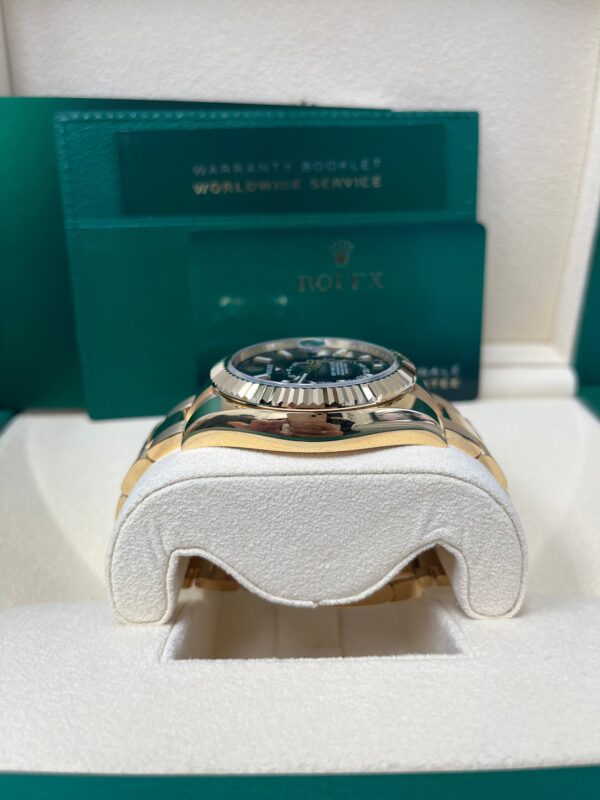 Rolex Yellow Gold Sky-Dweller Watch - Black Index Dial - Oyster Bracelet (Ref# 326938) - Image 3