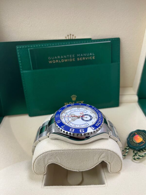 Rolex Yacht-Master II Stainless Steel - Matte White Mercedes Dial (Ref# 116680) - Image 5