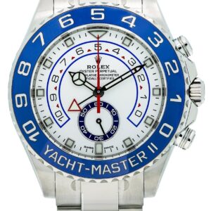 Rolex Yacht-Master II Stainless Steel - Matte White Mercedes Dial (Ref# 116680)