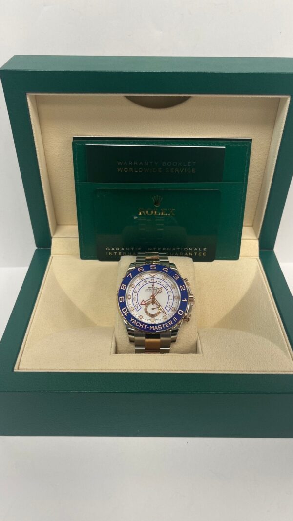 Rolex Yacht-Master II Two-Tone Rose Gold & Steel - White Dial (Ref# 116681) - Image 3