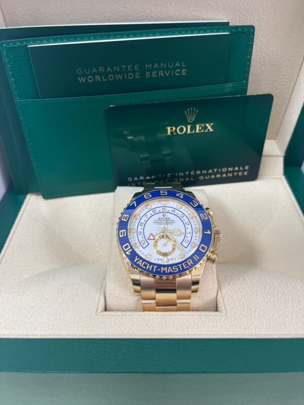 Rolex Yacht-Master II Yellow Gold  White Mercedes Dial (Ref# 116688) - Image 2