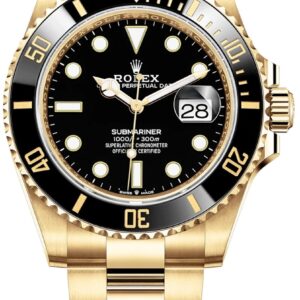 Rolex Yellow Gold Submariner Date Watch - Black Dial (Ref # 126618LN)