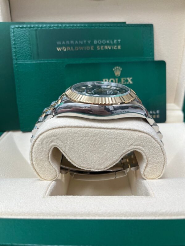 Rolex Yellow Rolesor Sky-Dweller Watch - Black Index Dial - Jubilee Bracelet (Ref # 336933) - Image 3