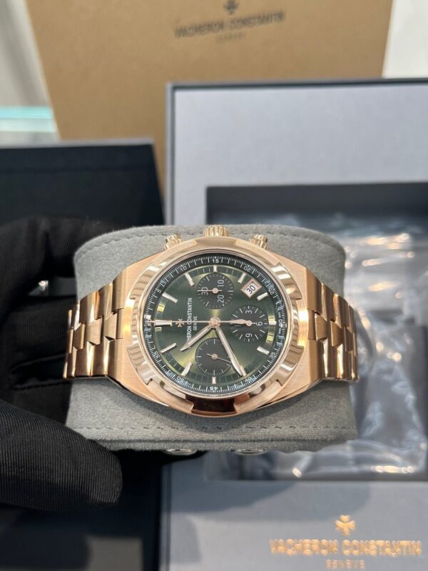 Vacheron Constantin Overseas Chronograph Rose Gold Green Dial 5520V/210R-B966 - Image 7