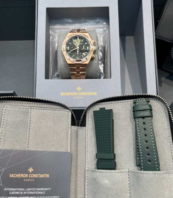Vacheron Constantin Overseas Chronograph Rose Gold Green Dial 5520V/210R-B966 - Image 9