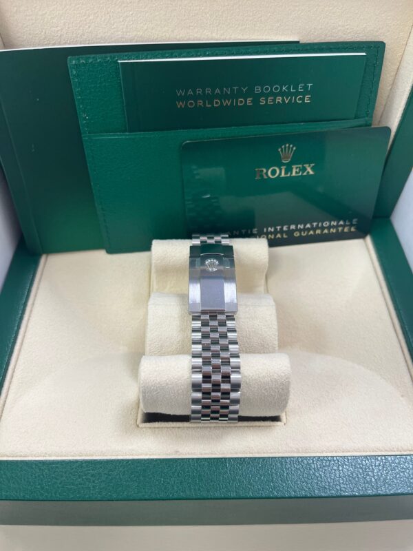 Rolex Datejust 41/ Stainless Steel/ Blue Index Dial/ Smooth Bezel/ Jubilee Bracelet (Ref# 126300) - Image 8