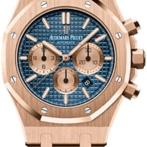 Audemars Piguet Royal Oak Selfwinding Chronograph/ 18k Rose Gold/ Blue Dial/ Pink Sub-Dials (26331OR.OO.D315CR.01)
