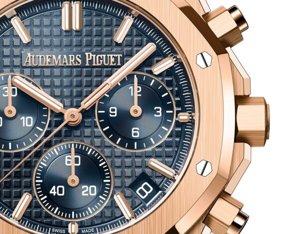 Audemars Piguet ROYAL OAK SELFWINDING CHRONOGRAPH “50TH ANNIVERSARY” BLUE STRAP BLUE DIAL (Ref # 26240OR.OO.D315CR.01) - Image 2