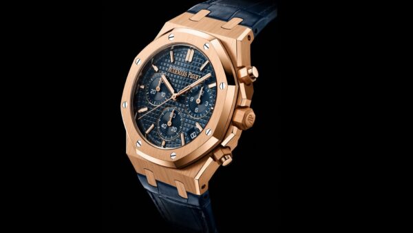 Audemars Piguet ROYAL OAK SELFWINDING CHRONOGRAPH “50TH ANNIVERSARY” BLUE STRAP BLUE DIAL (Ref # 26240OR.OO.D315CR.01) - Image 14