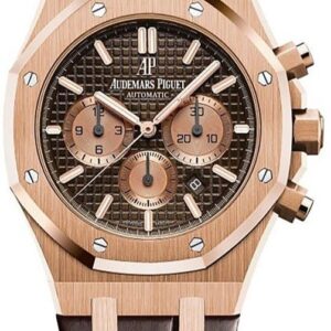 Audemars Piguet Royal Oak Selfwinding Chronograph/ Rose Gold/ Chocolate Dial/ Rose Gold Sub-Dials (Ref#26331OR.OO.D821CR.01)