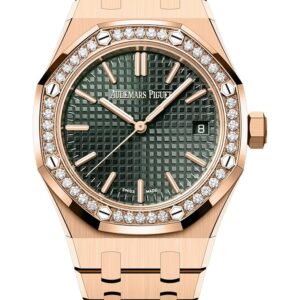 Audemars Piguet Royal Oak Selfwinding Diamond Bezel Green Dial 15551OR.ZZ.1356OR.06