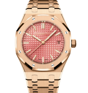 Audemars Piguet Royal Oak Selfwinding Rose Gold Pink Dial 34mm Royal Oak Selfwinding Ref. 77450OR.OO.1361OR.01