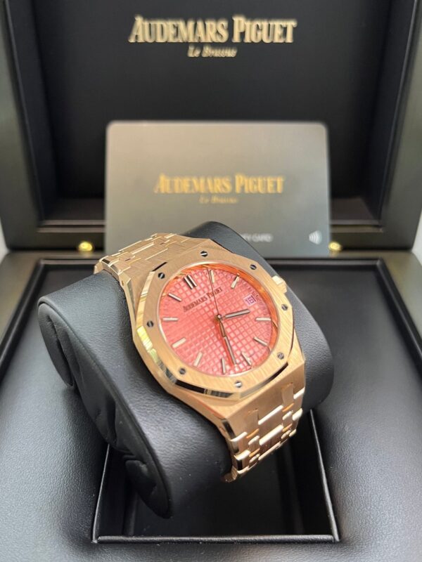 Audemars Piguet Royal Oak Selfwinding Rose Gold Pink Dial 34mm Royal Oak Selfwinding Ref. 77450OR.OO.1361OR.01 - Image 8