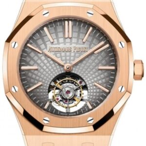 Audemars Piguet Royal Oak Tourbillon Rose Gold Grey Index Dial 26530OR.OO.1220OR.01