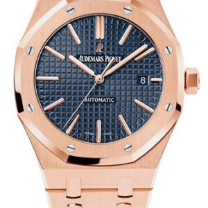 Audemars Piguet Selfwinding 41mm Rose Gold Royal Oak Blue Dial Reference # 15400OR.OO.1220OR.03
