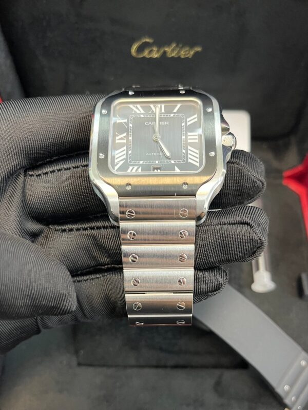 Cartier Santos De Large Automatic Grey Dial Men's Watch Santos WSSA0037 - Image 3