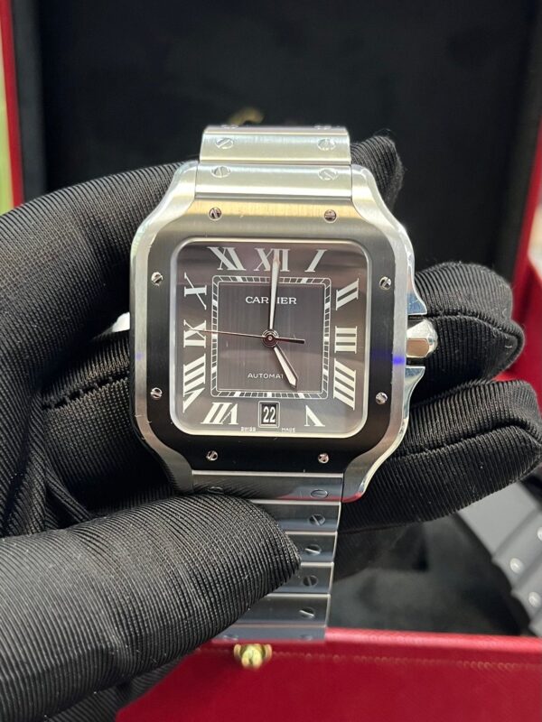 Cartier Santos De Large Automatic Grey Dial Men's Watch Santos WSSA0037 - Image 7