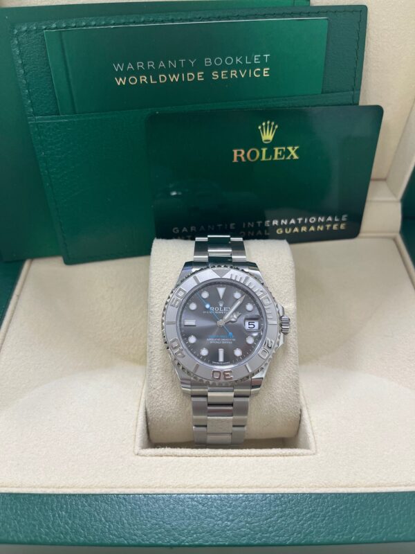 Rolex Yacht-Master 37 37mm Rhodium Dial 268622 Steel with Platinum Bezel - Image 3