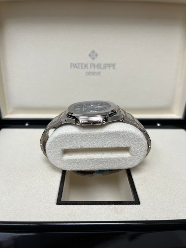 Patek Philippe Nautilus Perpetual Calendar Sunburst White Gold/ Blue Dial (Ref#5740/1G-001) - Image 9