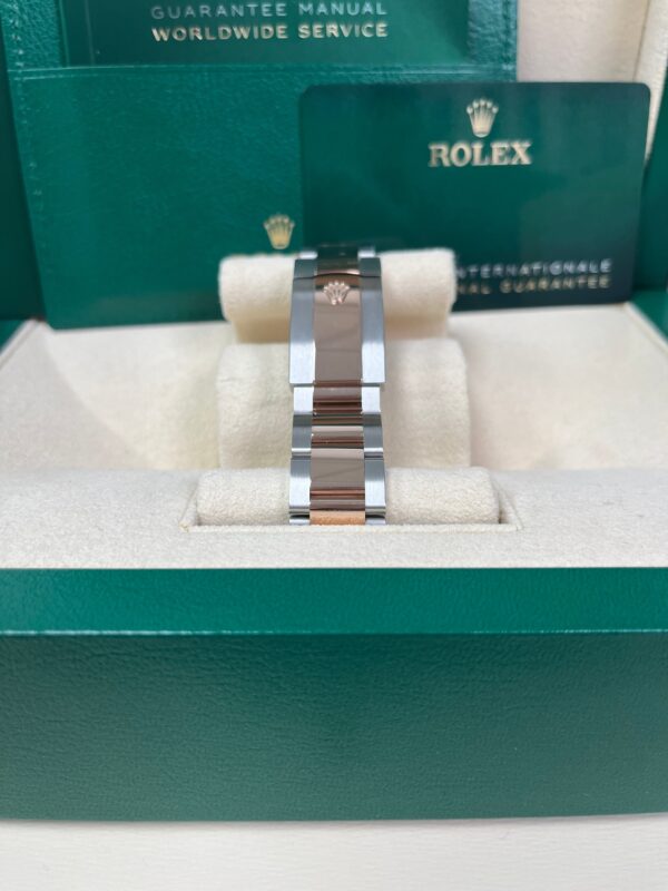 Rolex Steel and Everose Rolesor Datejust 41 Watch - Fluted Bezel - Sundust Index Dial - Oyster Bracelet - Image 6