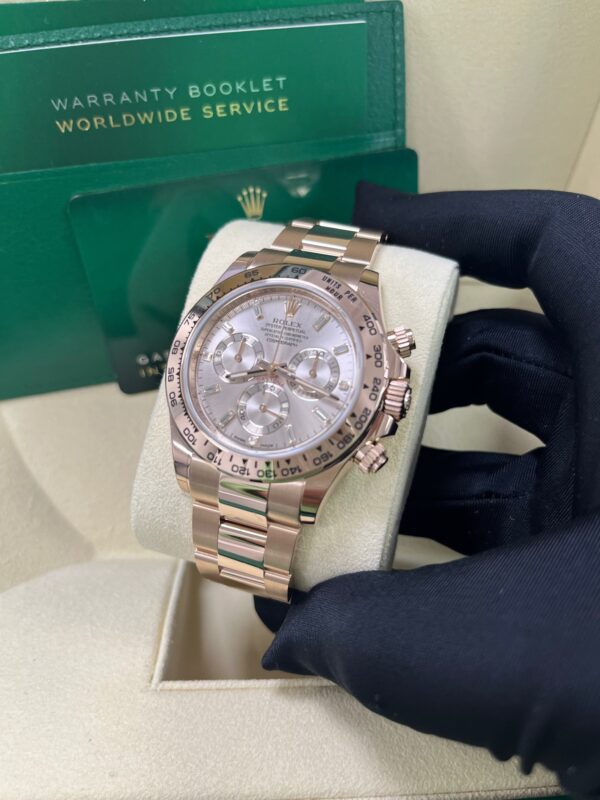 Rolex Daytona Everose Gold Rose Diamond Baguette 40mm Dial Oyster Bracelet Ref# (116505) - Image 13