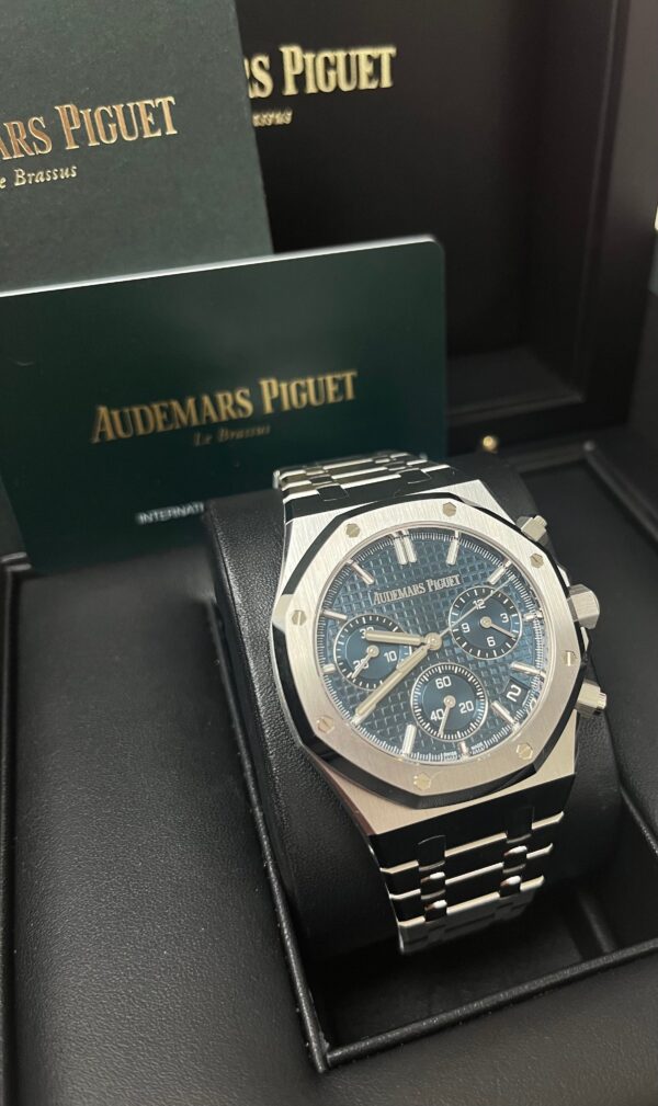 Audemars Piguet ROYAL OAK “50TH ANNIVERSARY” STEEL BRACELET BLUE DIAL 26240ST.OO.1320ST.01 - Image 15