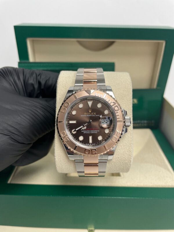 Rolex Steel and Everose Gold Rolesor Yacht-Master 40 Watch Brown Dial (Ref #126621) - Image 6