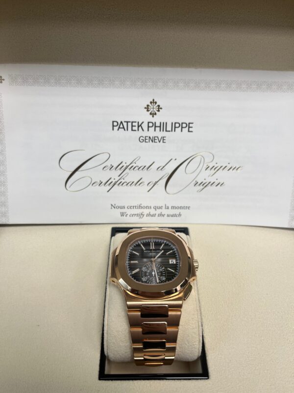 Patek Philippe Nautilus Rose Gold/ Black Gradient Dial (Ref#5980/1R-001) - Image 12