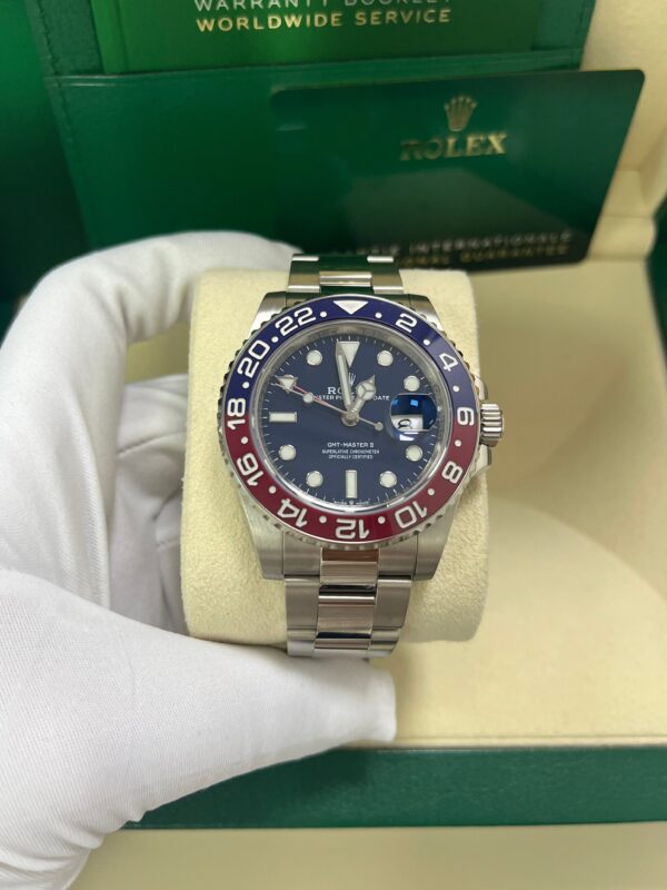 Rolex GMT-Master II - 40mm White Gold "Pepsi" - Blue Dial - Oyster Bracelet (Ref#126719BLRO) - Image 2