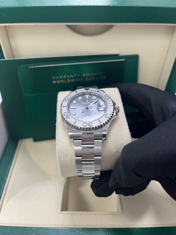 Rolex Yacht-Master 37 37mm Rhodium Dial 268622 Steel with Platinum Bezel - Image 9