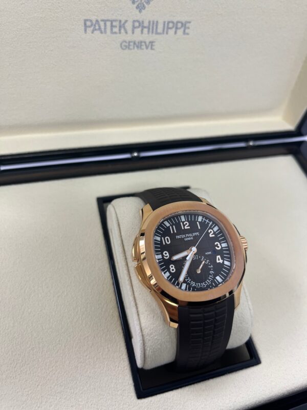 Patek Philippe Aquanaut Time Travel/ Rose Gold/ Chocolate Dial (Ref#5164R/001) - Image 12
