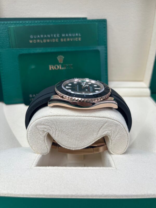 Rolex Yacht-Master 40mm Rose Gold - Black Dial -  Oysterflex Strap (Ref# 126655) - Image 3