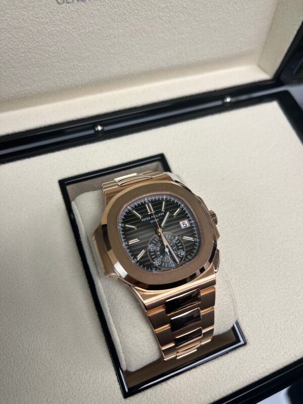 Patek Philippe Nautilus Rose Gold/ Black Gradient Dial (Ref#5980/1R-001) - Image 4