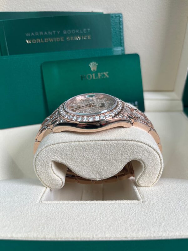 Rolex Pearlmaster 39 Everose Gold Paved Diamond dial Diamond-set bezel Pearlmaster bracelet (Reference 86405RBR) - Image 7