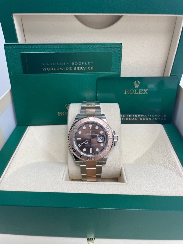 Rolex Steel and Everose Gold Rolesor Yacht-Master 40 Watch Brown Dial (Ref #126621) - Image 3