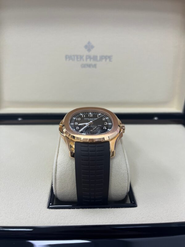 Patek Philippe Aquanaut Time Travel/ Rose Gold/ Chocolate Dial (Ref#5164R/001) - Image 3