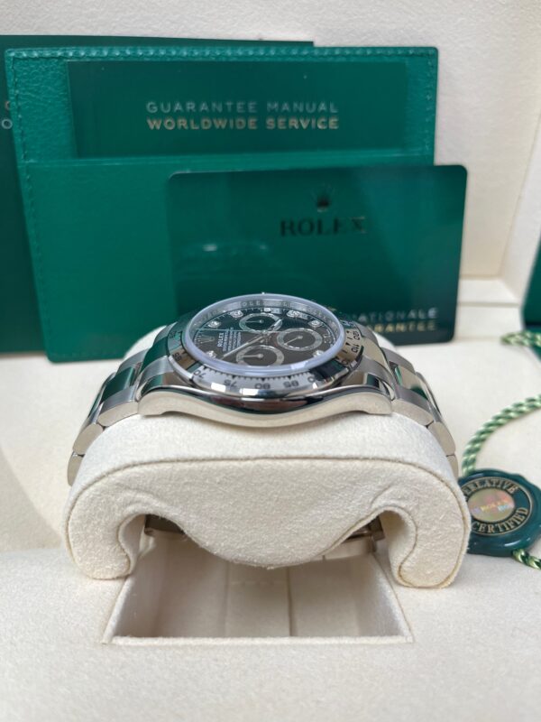 Rolex Daytona White Gold Black Diamond Dial Oyster Bracelet 40mm (Reference 116509) - Image 4