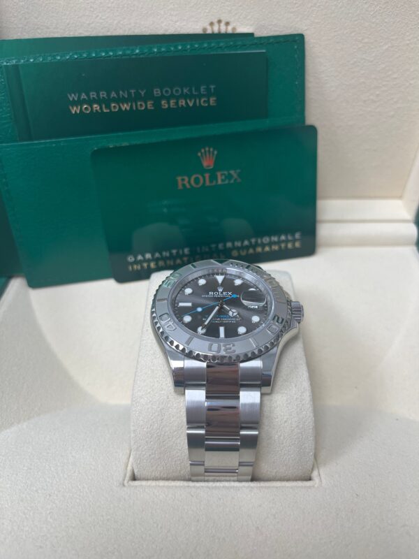 Rolex Yacht-Master 40mm Platinum & Stainless Steel - Dark Rhodium Dial (Ref# 126622) - Image 9