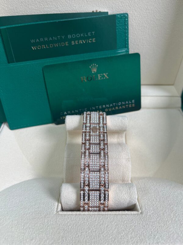 Rolex Pearlmaster 39 Everose Gold Paved Diamond dial Diamond-set bezel Pearlmaster bracelet (Reference 86405RBR) - Image 9