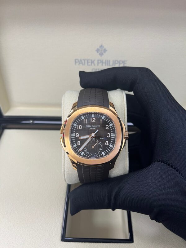 Patek Philippe Aquanaut Time Travel/ Rose Gold/ Chocolate Dial (Ref#5164R/001) - Image 5