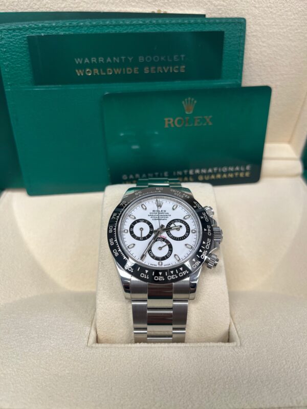 Rolex Panda Daytona 40mm - Stainless Steel - White Panda Index Dial - Ceramic Bezel (Ref# 116500LN) - Image 3