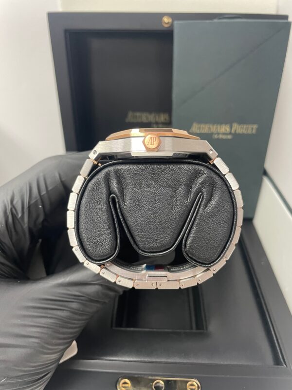 Audemars Piguet Royal Oak Selfwinding Rose Gold and Steel White Dial 37mm Ladies Watch (Reference #15450SR.OO.1256SR.01) - Image 9