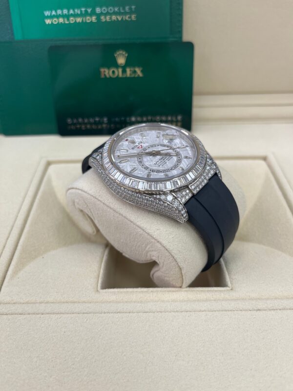 Rolex Sky-Dweller Meteorite Diamonds Baguette Dial Factory Diamonds (Reference # 326259tbr) - Image 16